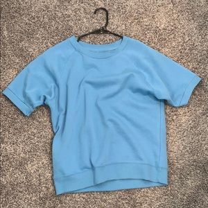 Short sleeve sweatshirt